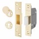 Heavy Duty:2007 5 Lever Deadlock - 81mm Case - 58mm Backset - Polished Brass