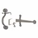 Pewter XL Medium Bean Thumb Latch Set - 75mm Door Thickness