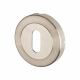 Duo Escutcheon - 53mm Diameter - Keyhole - Satin/Polished Stainless Steel