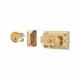 Traditional Nightlatch - 60mm Backset - Polished Brass Case/Cylinder