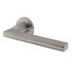Satin Stainless Steel Door Handles on Round Rose
