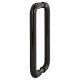 Ebony Black Nylon D-Bar Door Pull Handles - Back to Back - 600mm c/c