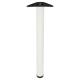 Adjustable Worktop Support Breakfast Bar Table Leg - 60 x 710-735mm - White - Pack of 4