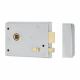 Rim Lock with Snib - 105 x 80mm - Polished Chrome