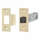2648 Tubular Mortice Latch - 91mm Case - 71mm Backset - Square - Polished Brass