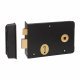 1439 Scotch Rim Lock - 155 x 106mm - Right Hand - Black