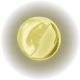 Mirror Screw Threaded Cap - Flat - 13mm Diameter - Brass