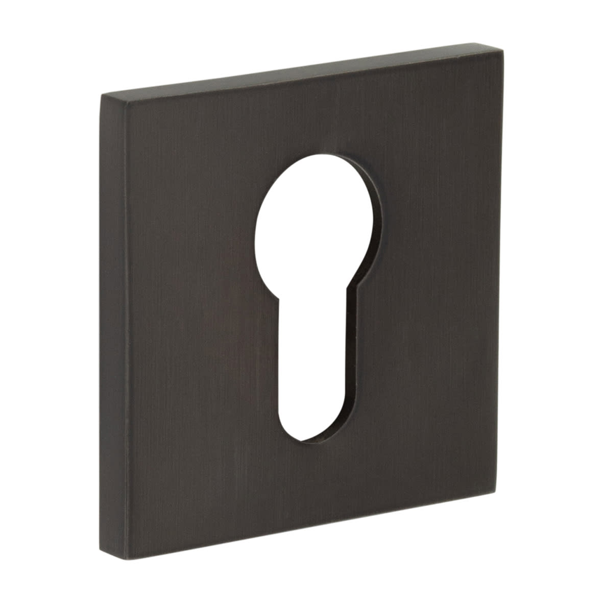 Square Escutcheon - 54 x 54mm - Euro - Dark Bronze