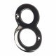 76mm Screw Fix Door Numeral - 8 - Black Nickel