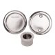 Round 3 Piece Flush Handle Set - Polished Chrome