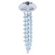 Twin Threaded Pozi Round Head Wood Screws - 10 x 1" - Zinc Plated - Pack of 200