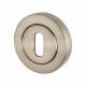 Escutcheon - 52mm Diameter - Keyhole - Satin Nickel