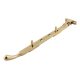 Cast Bulb End Casement Window Stay - 10"/250mm Length - Polished Brass