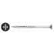 Cutter Pozi Countersunk Wood Screws - 5.0 x 60mm - Bright Zinc Plated - Pack of 200