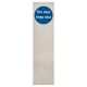 Stainless Steel Finger Plate - Fire Door Keep Shut - 300 x 75 x 1.2mm - Satin