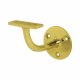 Handrail Bracket - 75mm Projection - Polished Brass
