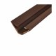 Batwing Acoustic & Smoke Seal - 12 x 12 x 2100mm Length - Dark Brown - Pack of 5