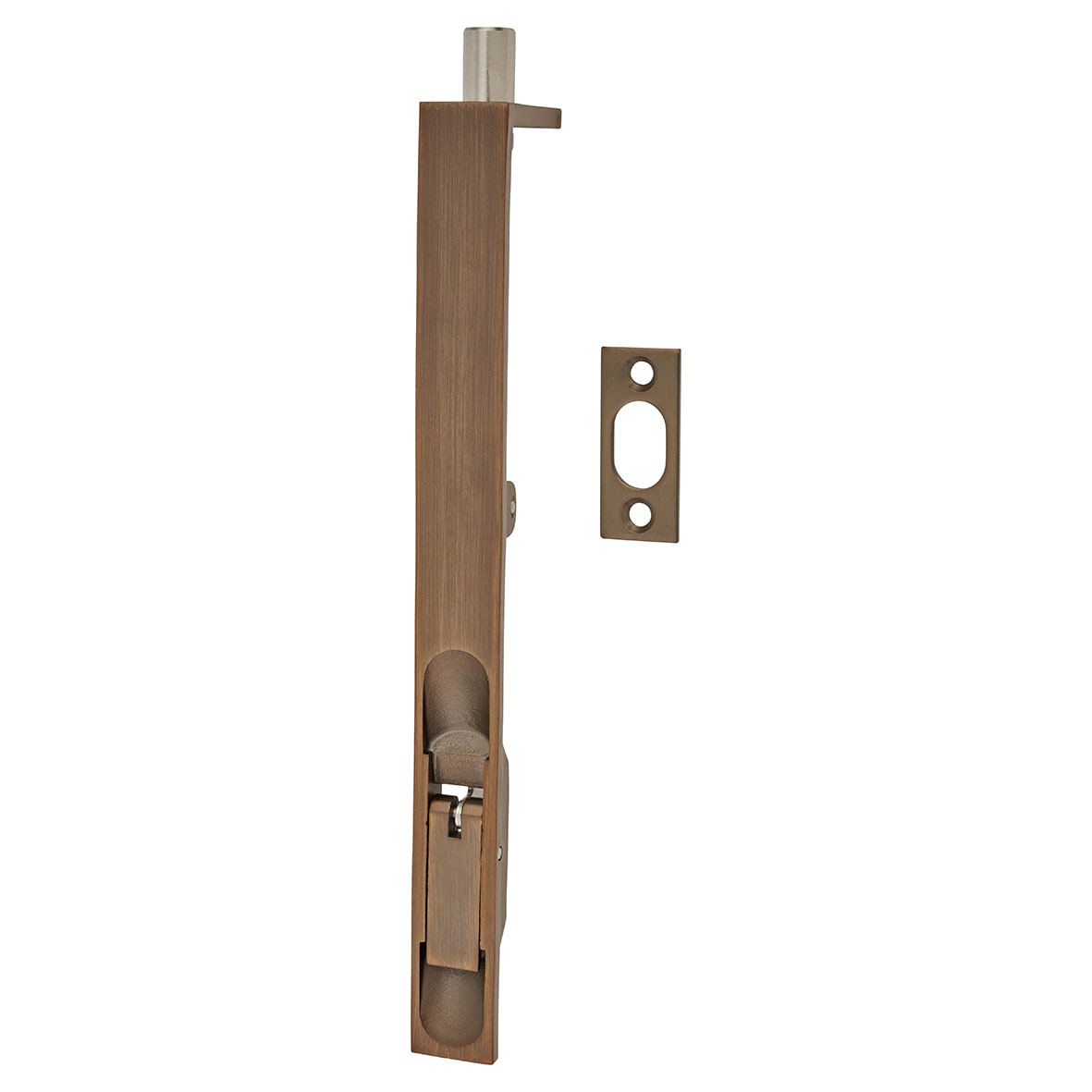 Lever Action Flush Bolt - 200 x 20mm - Fire Rated - Square - Antique Brass