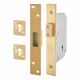 3G110 5 Detainer High Security Deadlock - 73mm Case - 44mm Backset - Polished Brass