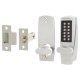 SBL700.S Push Button Code Lock and Latch - Holdback Option - Satin Chrome