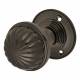 Black Nickel Fluted Mortice Door Knob - 65mm Rose Diameter