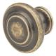 Readford Round Cabinet Knob - 33mm Diameter - Antique Brass