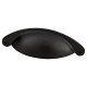 Chest Drawer Cabinet Cup Handle - 64mm Centres - Matt Black