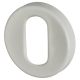 Nylon Escutcheon - 52mm Diameter - Oval - Diamond White - Pair