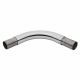 38mm Solid Brass 90° Curved Radius Elbow - Polished Chrome