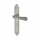 Pewter Gothic Latch Door Handles - Long Plate - 247 x 44mm
