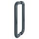 Anthracite Grey Nylon D-Bar Door Pull Handles - Back to Back - 425mm c/c