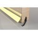 ICD Rain Deflector - 914mm Length - Inward/Outward Opening Doors - Gold