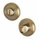 Bathroom Turn & Release - 50mm Diameter - Antique Brass