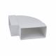 90° Flat Bend - 110 x 54mm - White