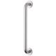 Satin Stainless Steel 19mm D-Bar Door Pull Handle on Rose - Screw Fix - 425mm Centres