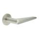 Satin Stainless Steel Sprung Fire Rated Door Handles on Round Rose - CR-107 Range