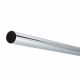 32mm Round Steel Hanging Rail Tube - 2400mm Length - Polished Chrome