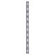 Twin Slot Shelf Wall Upright - 500mm Length - Silver