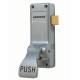 Single Door Push Pad Latch - Timber Door - Silver