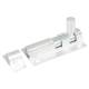Brushed Aluminium Straight Barrel Bolt - 51 x 25mm