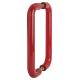 Rouge Red Nylon D-Bar Door Pull Handles - Back to Back - 220mm c/c