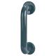 Anthracite Grey Nylon D-Bar Door Pull Handle on Rose - Screw Fix - 300mm c/c