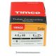 Solo Chippy Pozi Countersunk Wood Screws - 4.0 x 60mm - Zinc Plated - Pack of 200