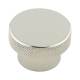 Wenlock Knurled Round Cabinet Knob - 40mm Diameter - Polished Nickel