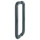 Anthracite Grey Nylon D-Bar Door Pull Handles - Back to Back - 600mm c/c