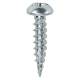 Twin Threaded Pozi Round Head Wood Screws - 6 x 5/8" - Zinc Plated - Pack of 200