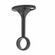 19mm Hanging Rail Centre Bracket - Black
