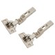 CLIP Top Soft Close Cabinet Hinge - -45° - Overlay - Zinc Plated - Pair