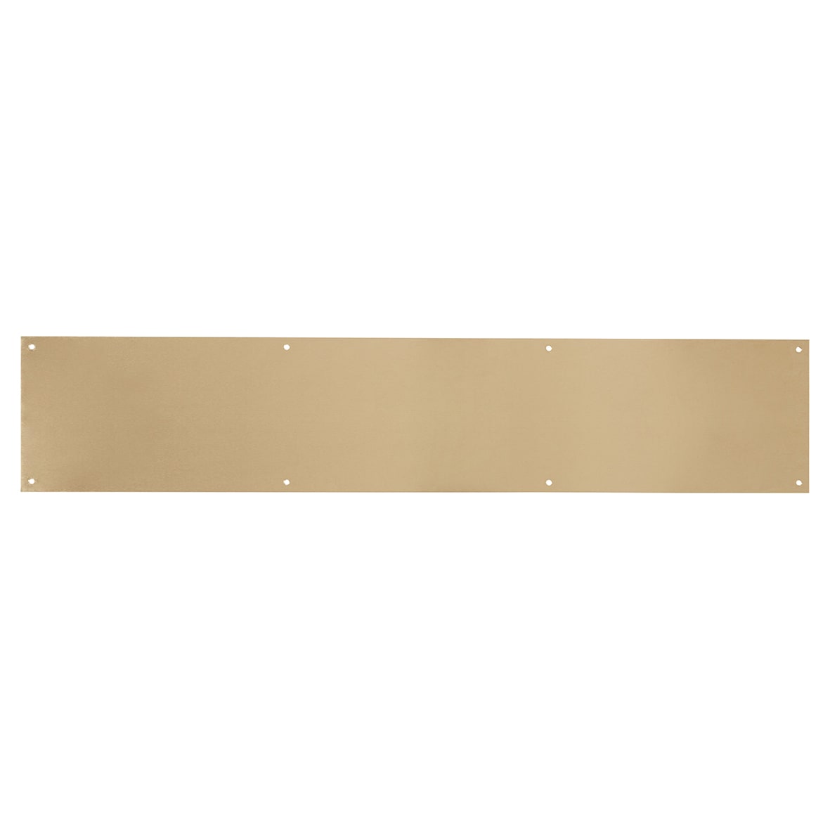 Solid Brass Kick Plate - 762 x 150 x 1.2mm - 8 Screw Holes - Satin