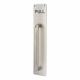 Satin Aluminium 19mm D-Bar Door Pull Handle on Plate - PULL - Screw Fix - 375 x 75 x 3mm